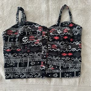 Patterned crop top